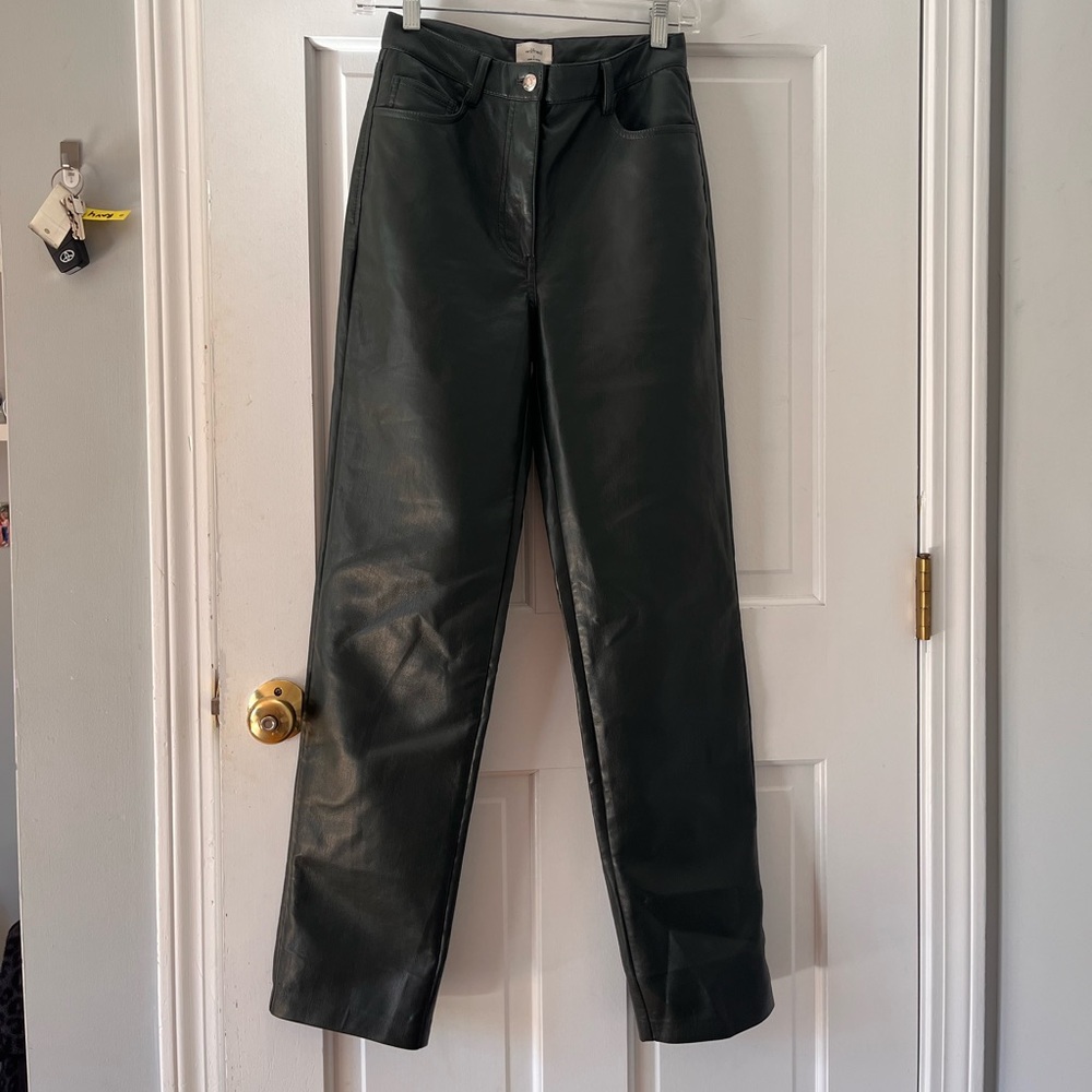 Aritzia Wilfred Melina Leather Pants Size 2